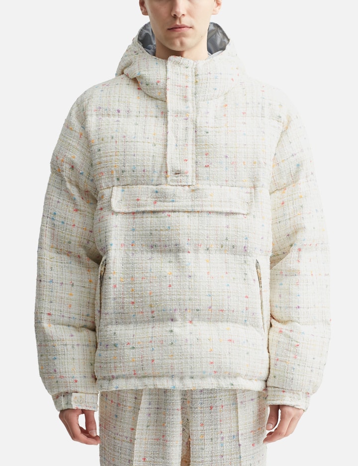 Abc. Tweed Hooded Puffer Jacket Placeholder Image