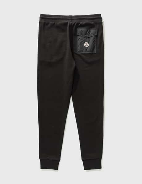 Moncler Ladies Side Stripe Tracksuit Pants in Black, Brand Size 40
