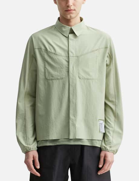 Chemise Satisfy Running PeaceShell River Verte à Carreaux - Taille S - Occasion Parfait état