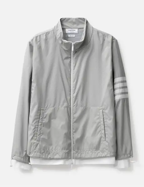 Thom Browne Funnel Neck Jacket W/ 4 Bar