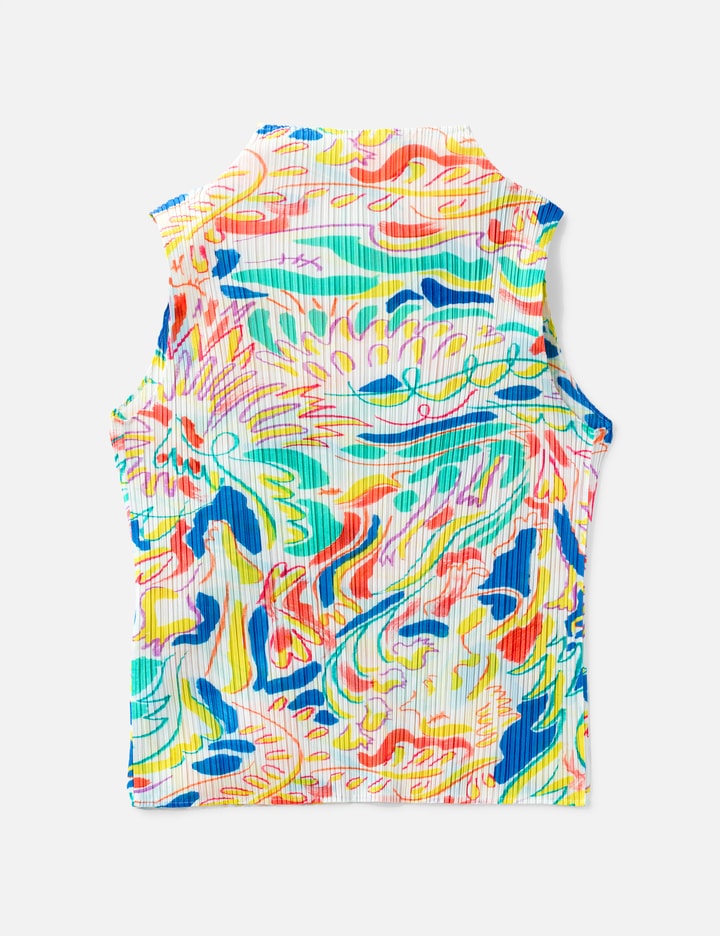 Issey Miyake Pleats Please SS21 Print Top