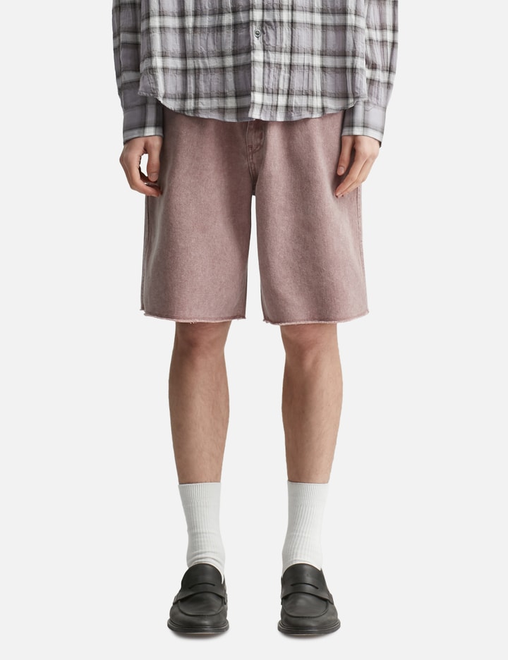 COOR Washed Cutoff Denim Shorts