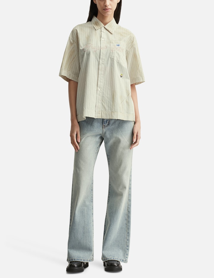 Fragile Club Short Sleeve Stickers Shirt In Multi
