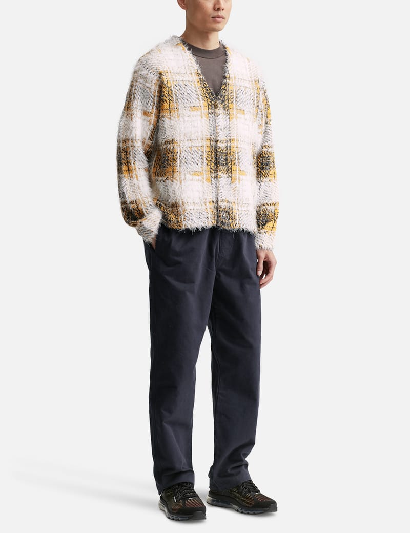 STUSSY HAIRY PLAID CARDIGANモヘアカーディガン 新品STUSSY HAIRY PLAID CARDIGANモヘアカーディガン STUSSY Hairy