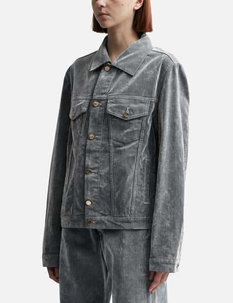 Peach Denim Jacket view 7