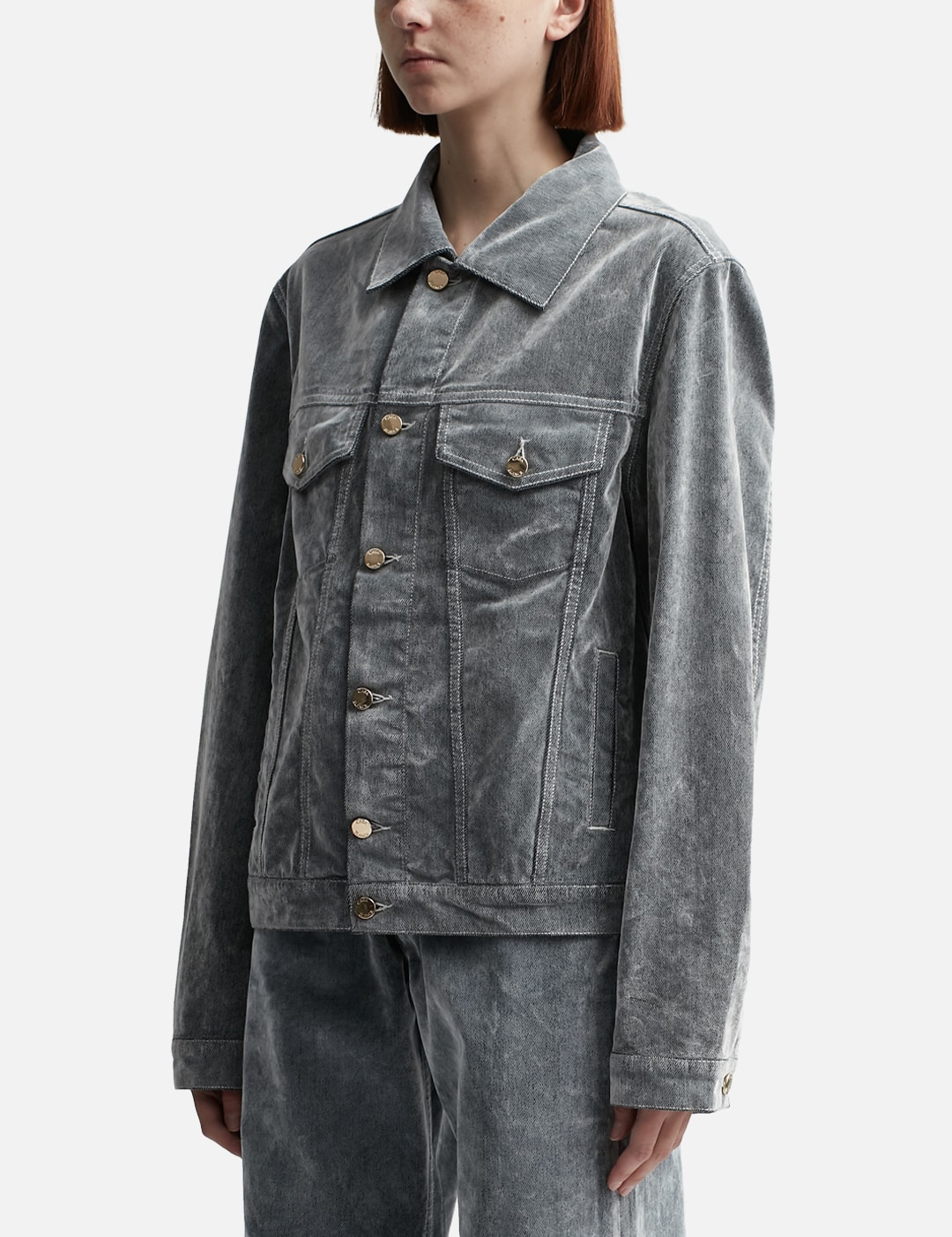 Peach Denim Jacket view 14