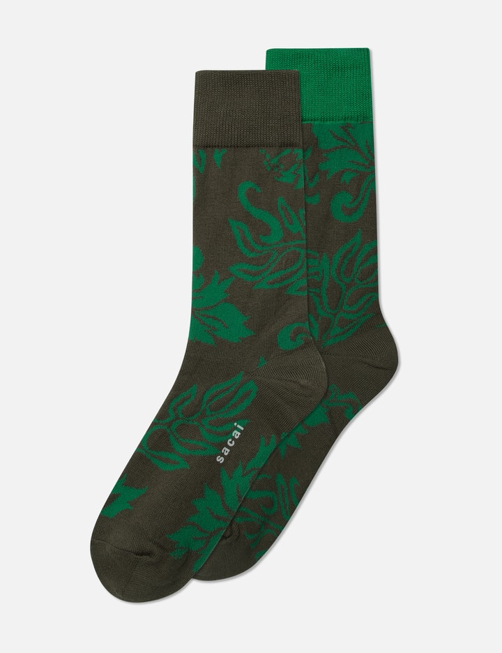 Sacai - Floral Socks | HBX Sacai - Floral Socks | HBX