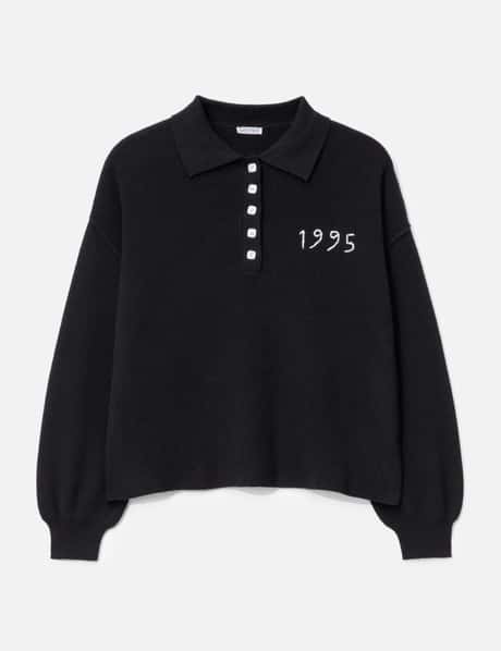 Glass Cypress Black 1995 Knit Polo