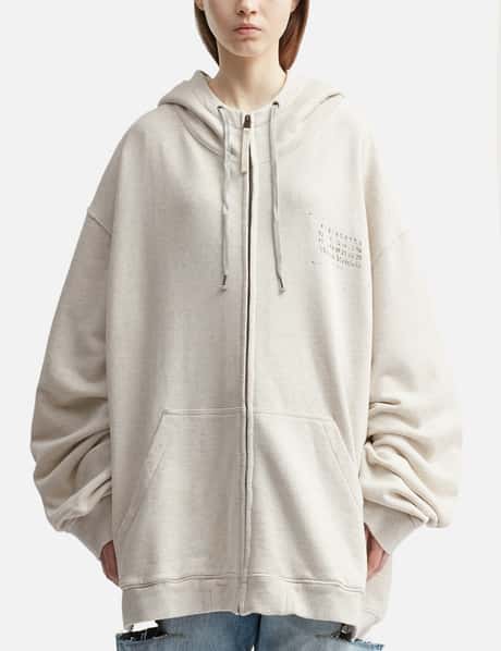 Maison Margiela Stamp Logo Zip Hoodie
