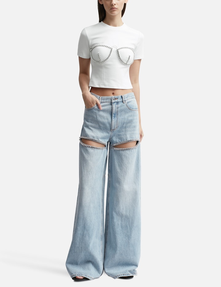 CRYSTAL BUSTIER CUP T-SHIRT Placeholder Image