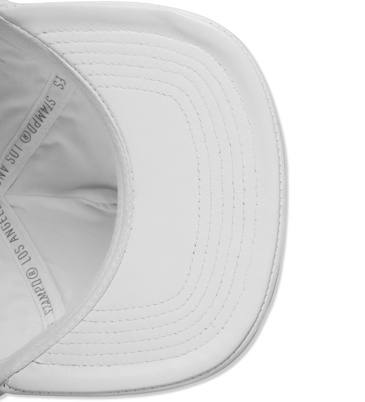 White Velcro Lambskin Snapback Cap Placeholder Image