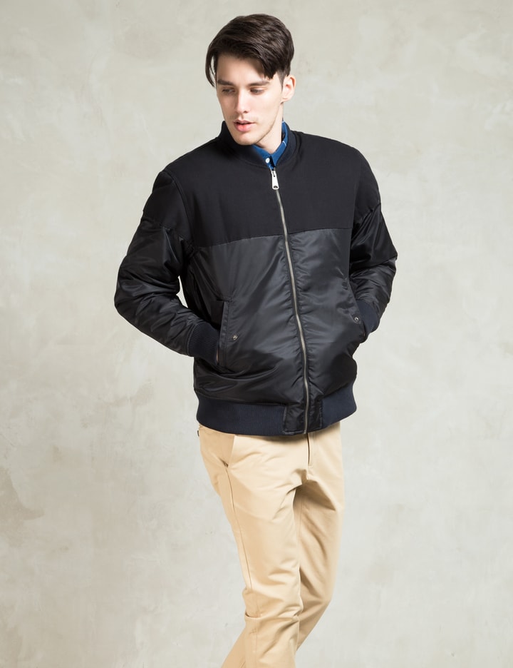 Saturdays Nyc Black Christo Bomber Jacket