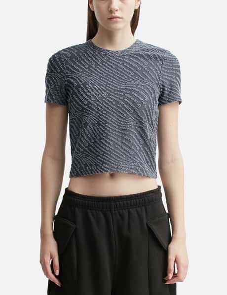 T By Alexander Wang Logo Jacquard Short Sleeve Baby T-shirt