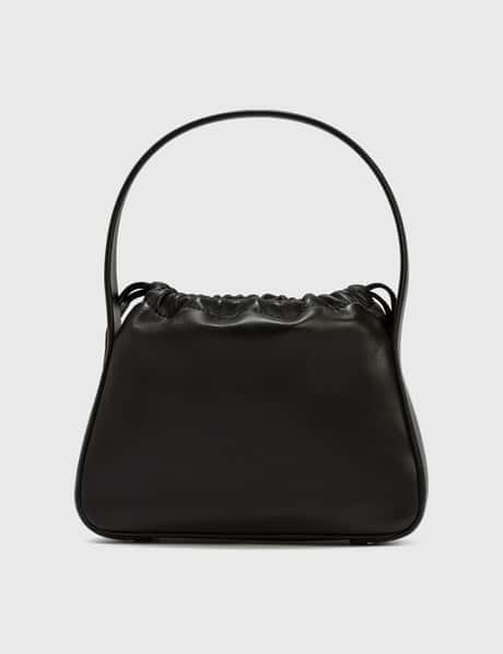 Alexander Wang Ryan Shoulder Bag Black Satin/palmelato Leather