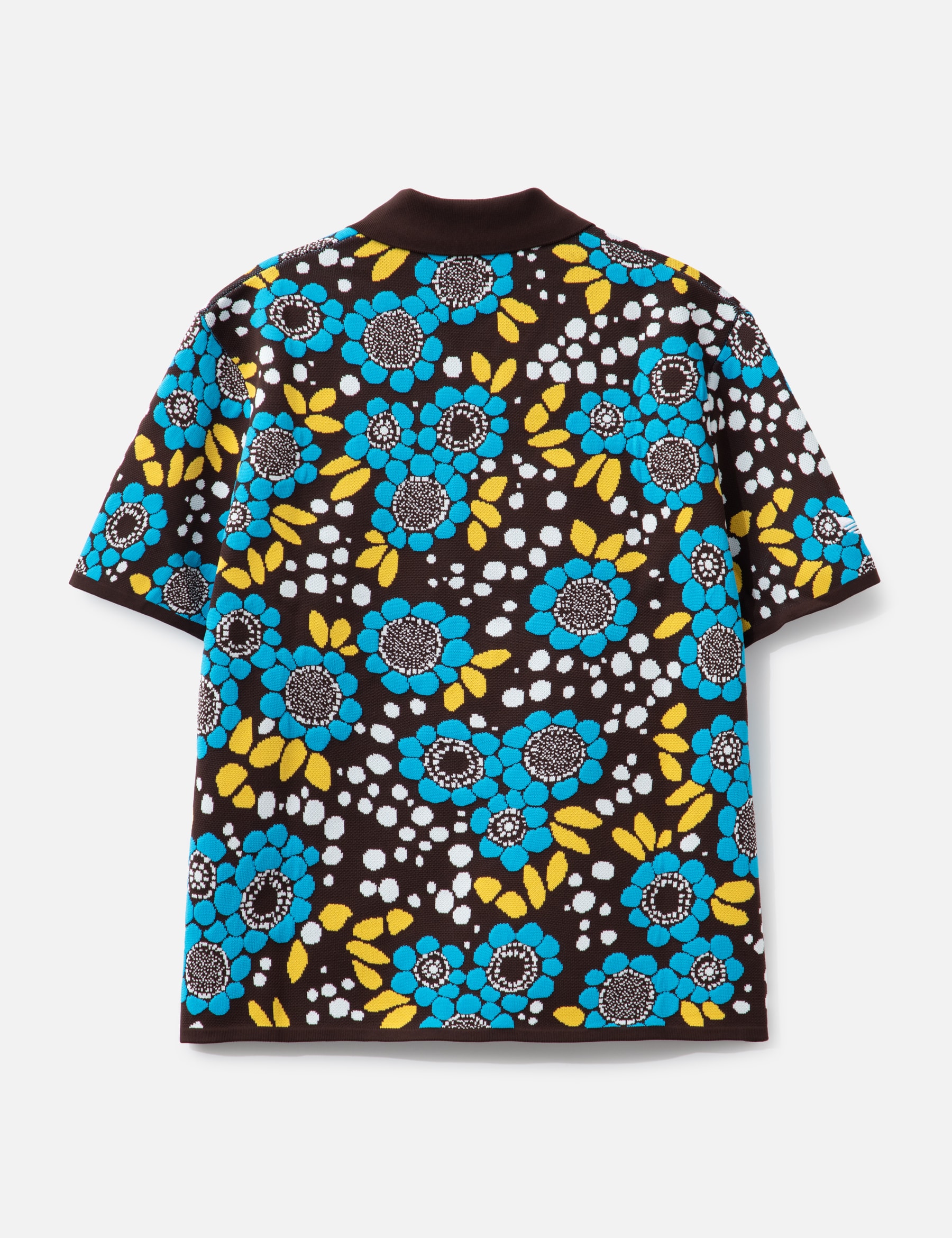 Wales Bonner Knit Floral Polo Shirt view 17