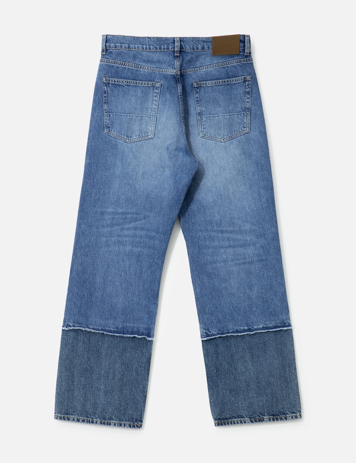 Our Legacy Wide Leg Relaxed Trousers In Denim In Blue