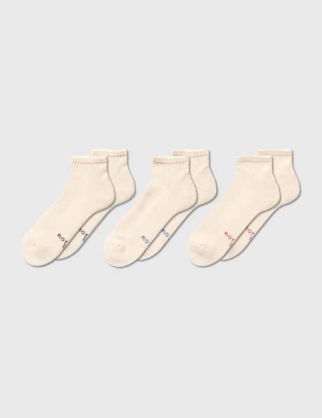 ROTOTO Organic Daily 3 Pack Ankle Socks