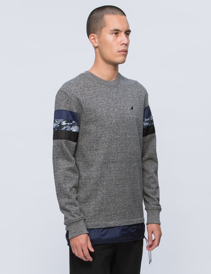 Mixed Stripe Crewneck Sweatshirt Placeholder Image