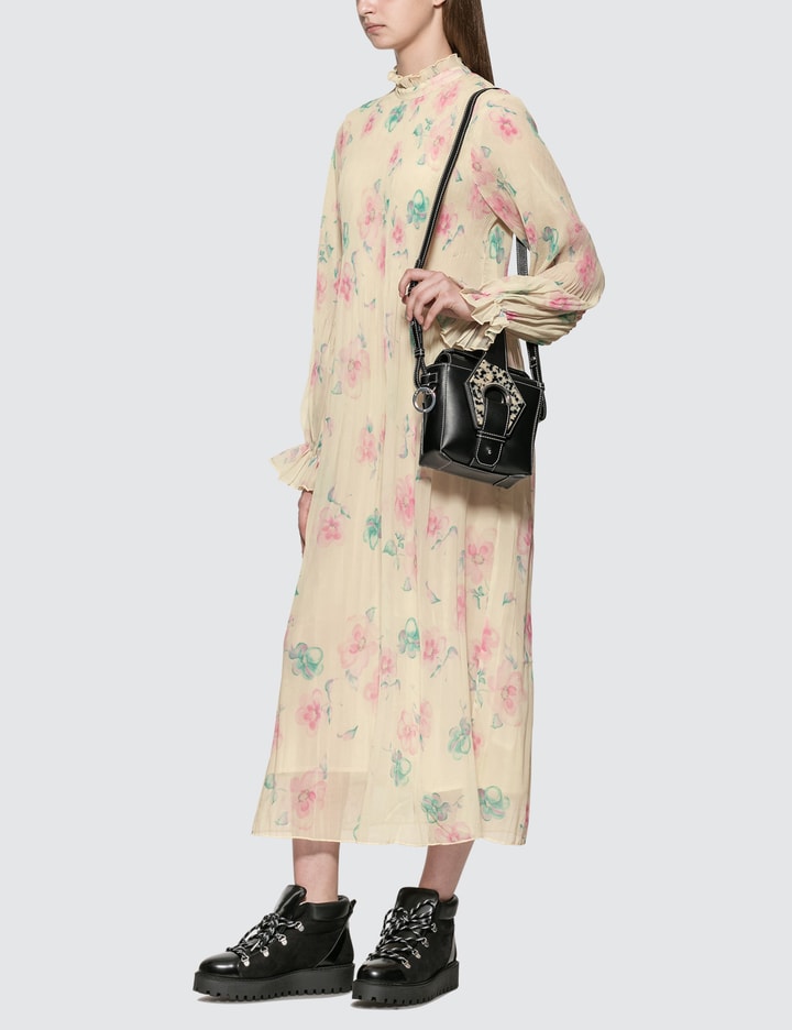 Floral Pleated Georgette Dress Placeholder Image