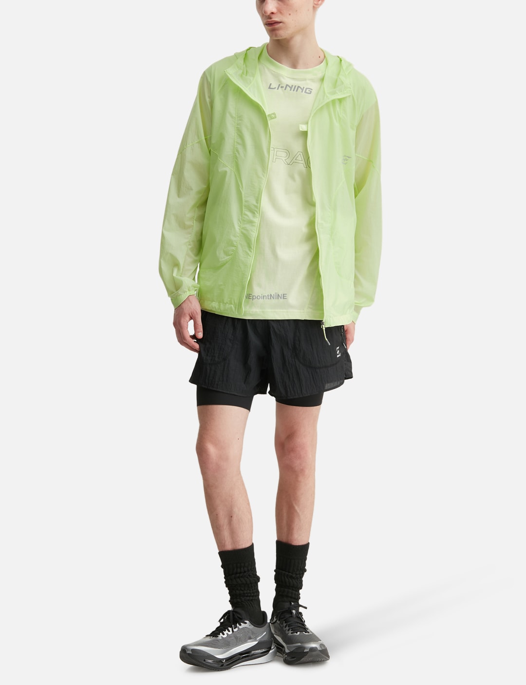 NīNEpointNīNE X Li-Ning Light Tracking Laser Windbreaker view 16