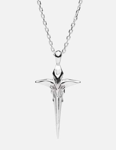 MIDNIGHTFACTORY Mechanic Cross Pendant Necklace
