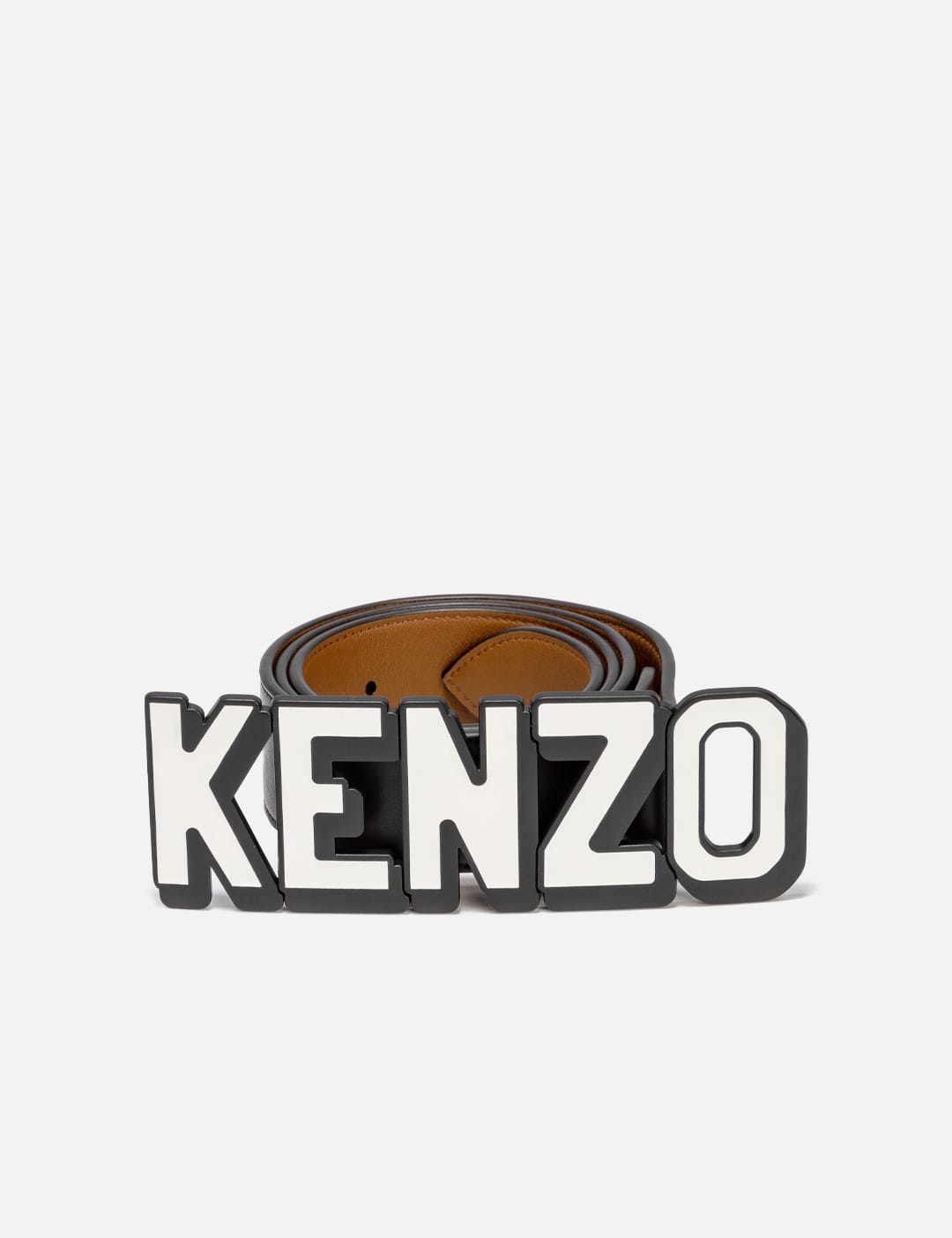 Kenzo Paris Wide Reversible Leather Belt
