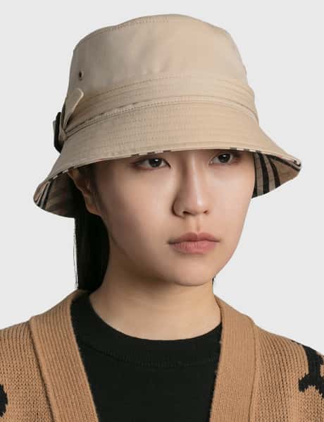 Burberry - Cotton Gabardine Belted Bucket Hat | HBX display picture 2