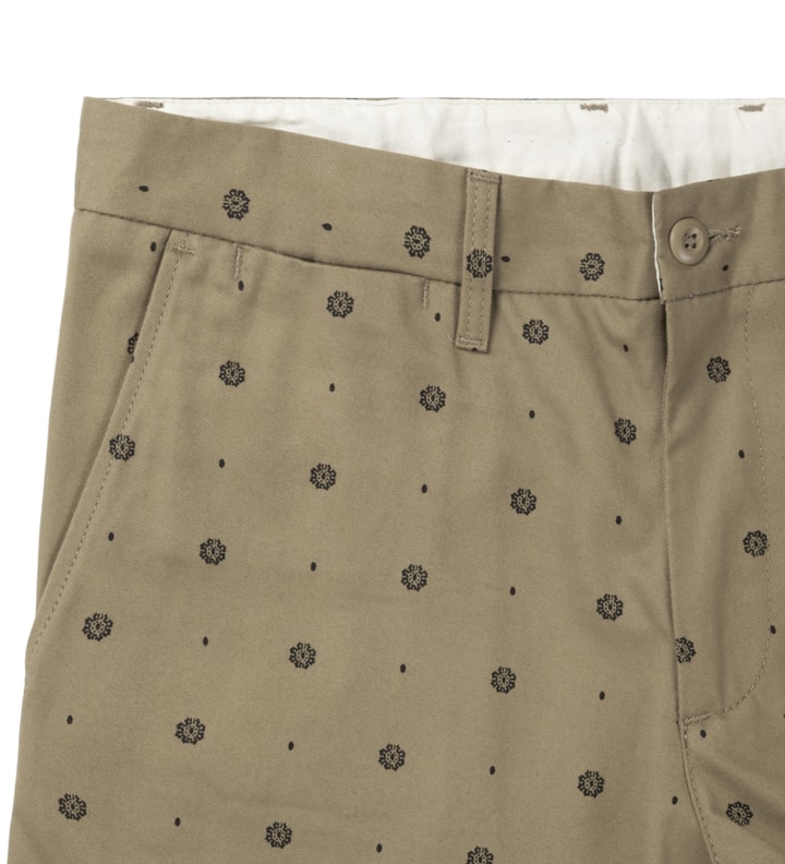 Seed Print/Leather Johnson Pants Placeholder Image