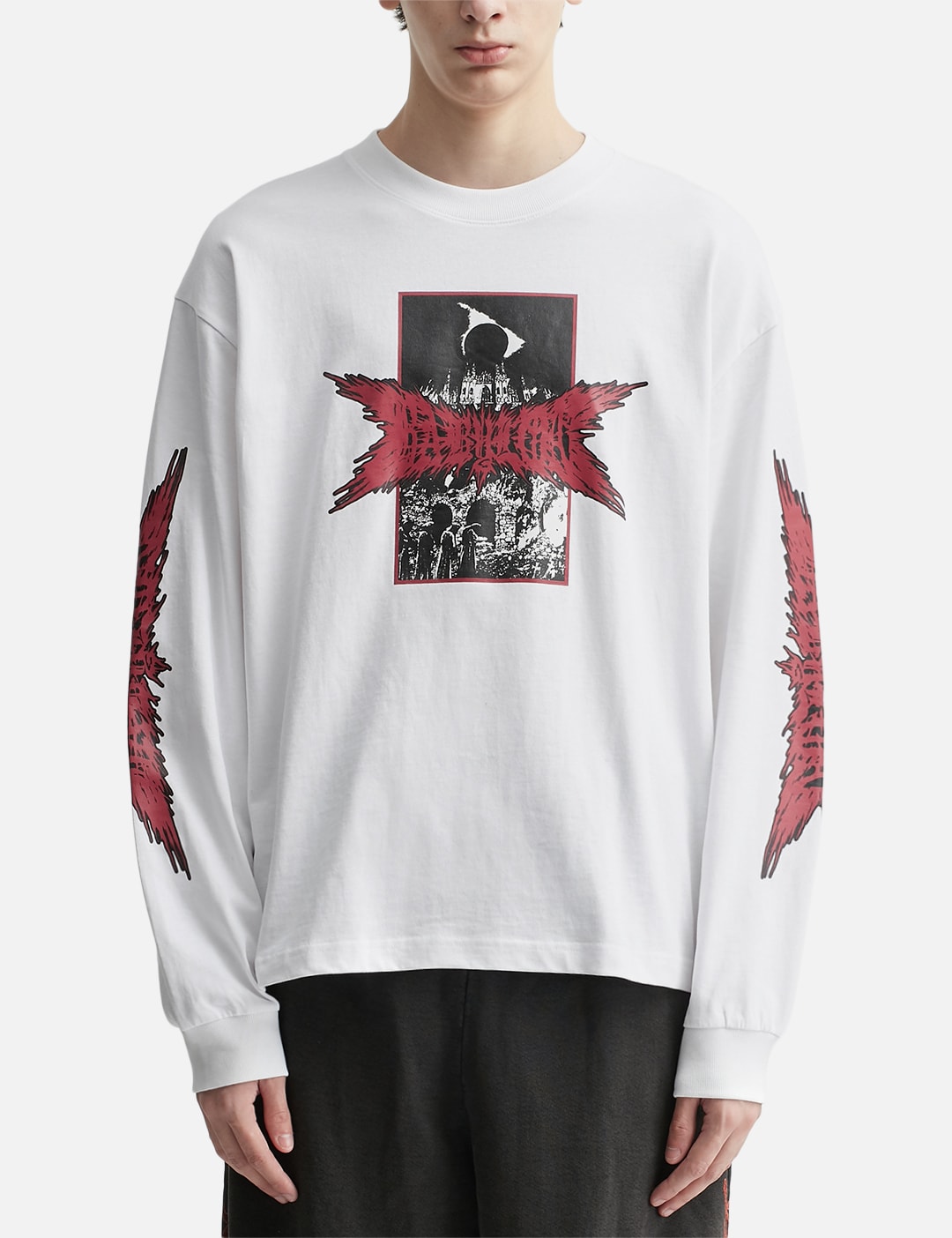 Long Sleeve Black Metal T-Shirt view 18