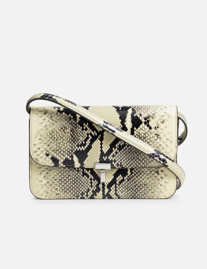 TOTEME T-Lock Python-Embossed Crossbody