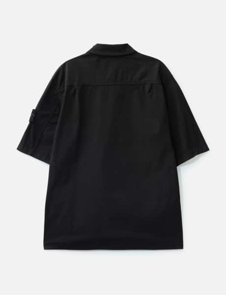Supima® Cotton Twill Stretch-TC Short-Sleeve Overshirt view 8