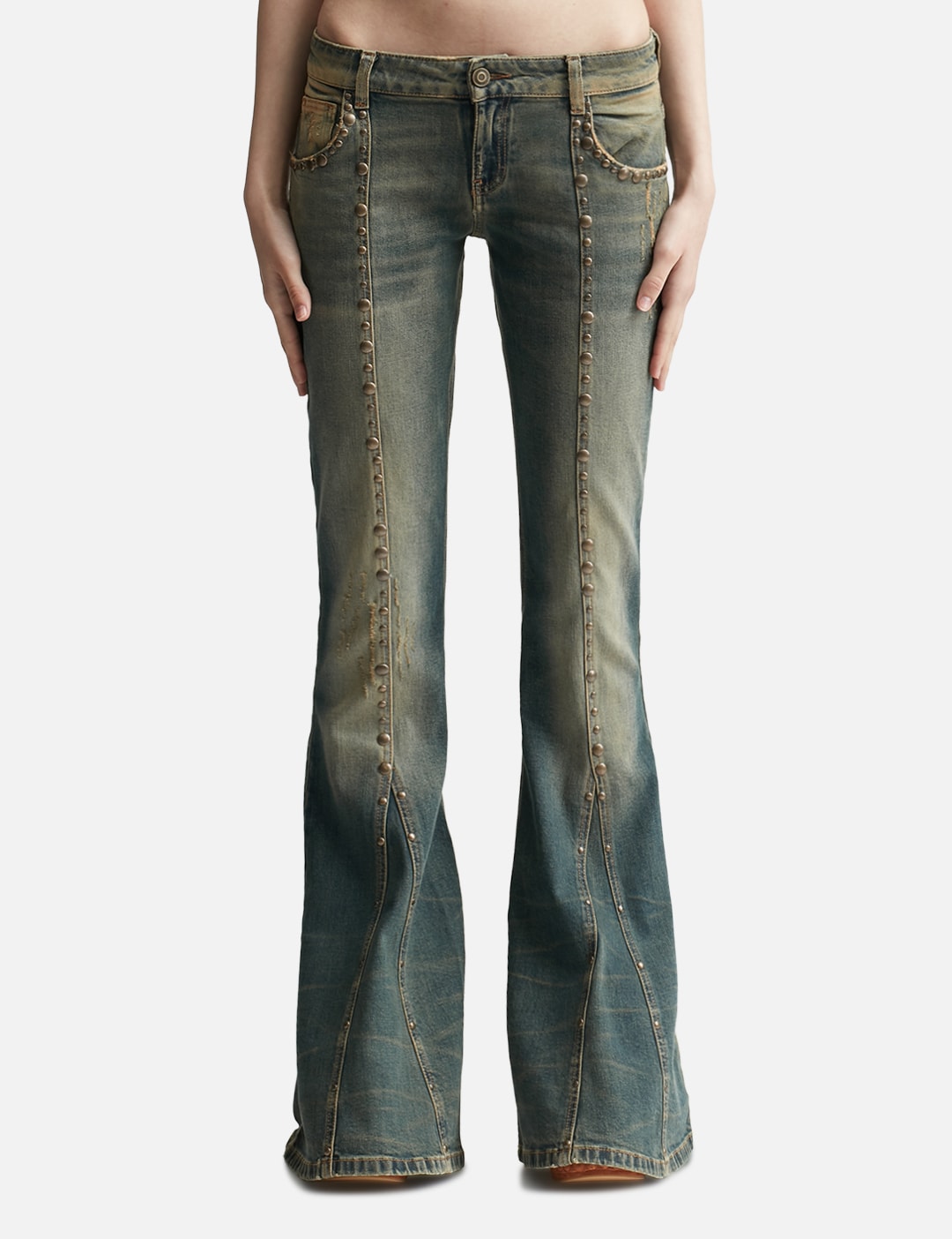 Max Bell Bottom Jeans, High Waist Jeans