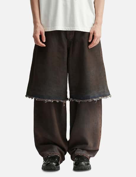 Overlayed Denim Trousers view 11