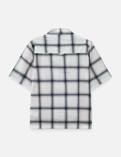 S-Nabil Check Bowling Shirt With Fading Logo view 8