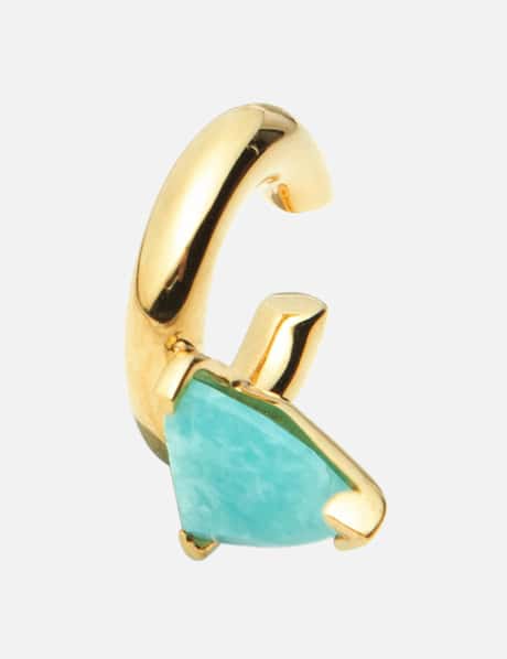 SUOT STUDIO Half Cut Amazonite Ear Cuff