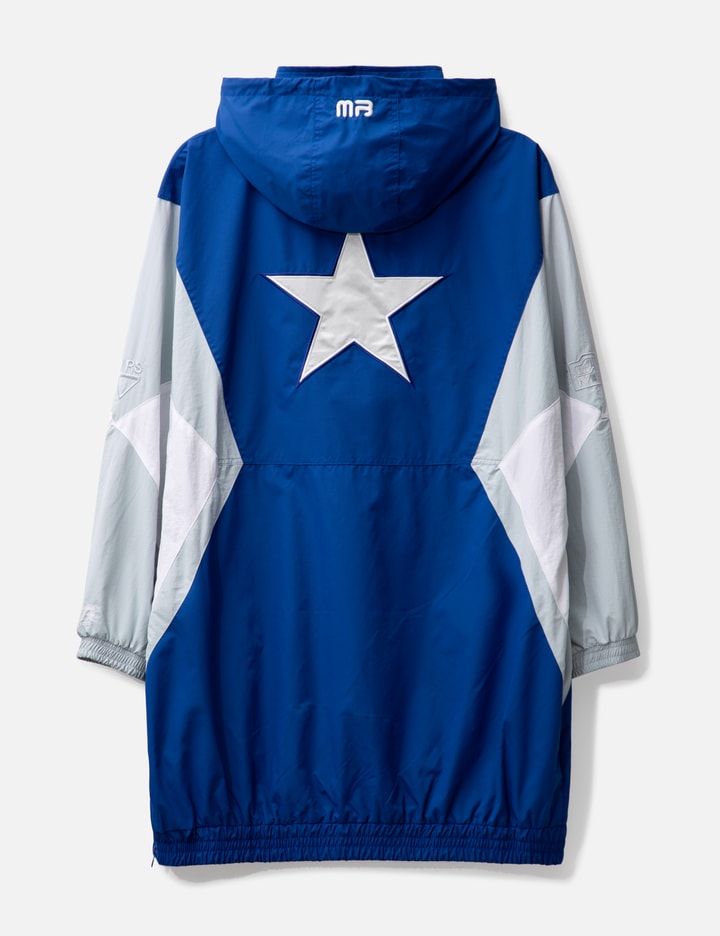 Shop Martine Rose Stretched Sports Jacket In Blue