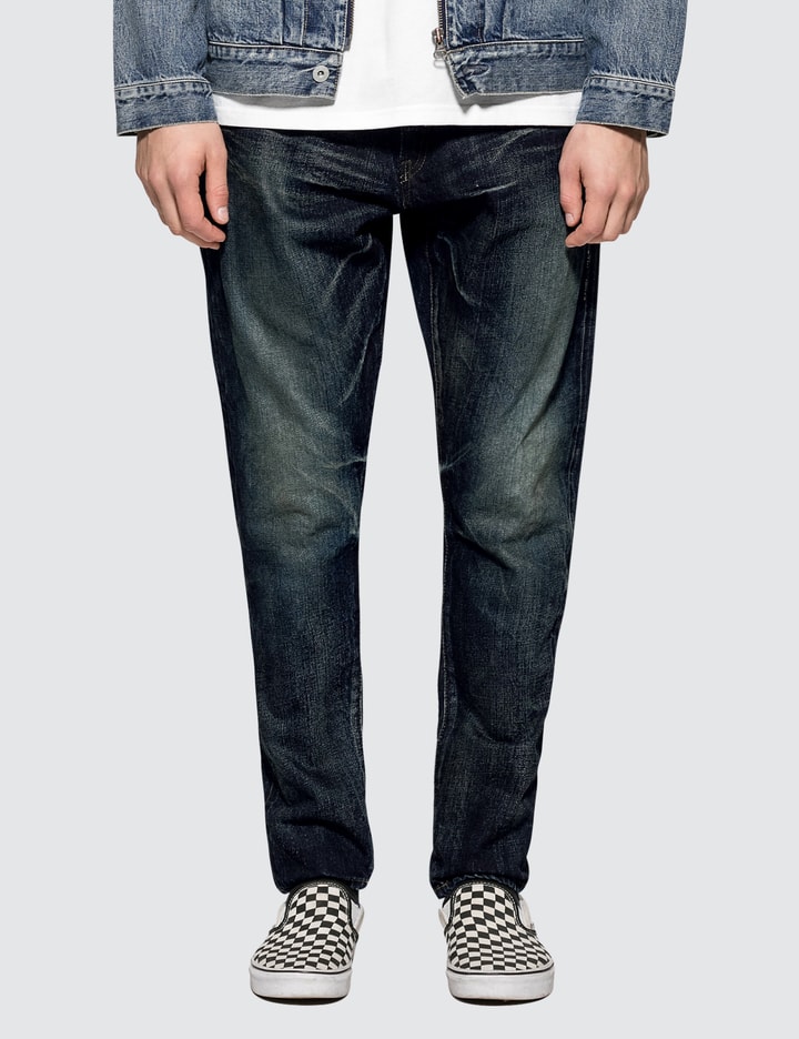 Denim By Vanquish & Fragment One Year Wash Tapered Denim Jeans