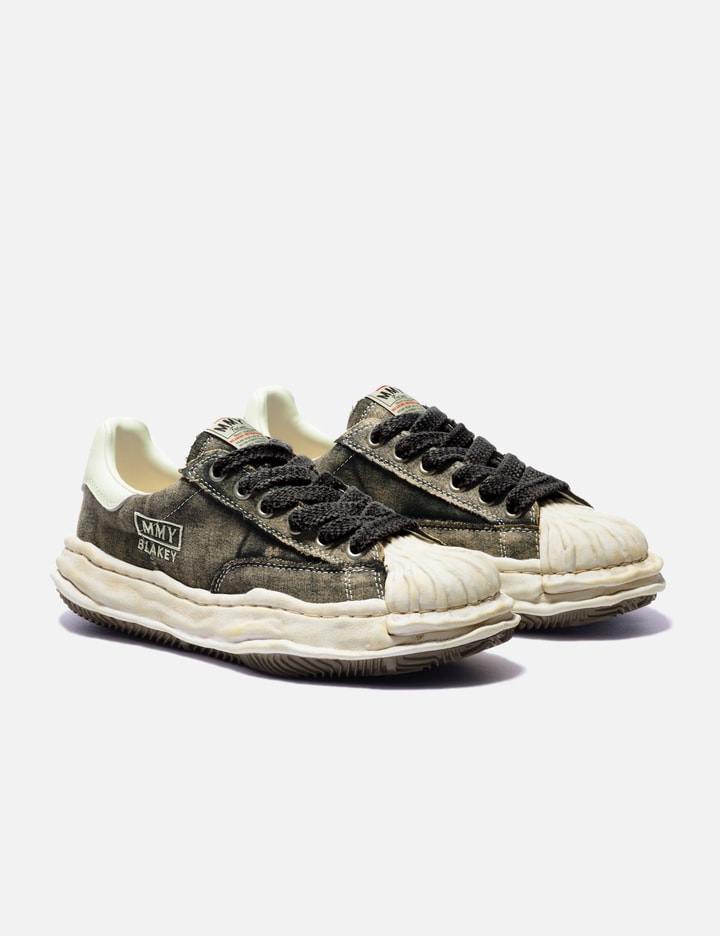 Maison Mihara Yasuhiro Blakey Bleached Canvas Low-Top Sneakers