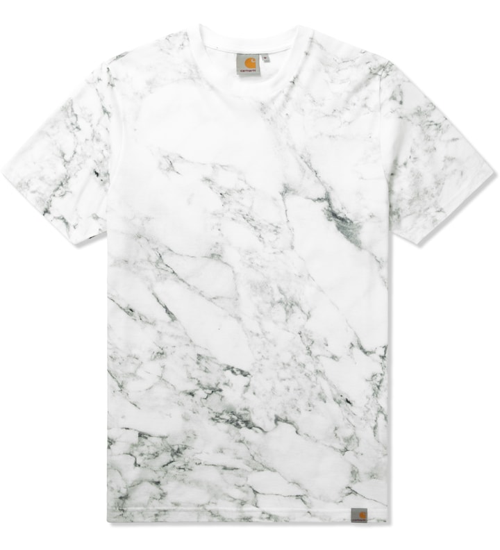 White S/S Marble T-Shirt Placeholder Image