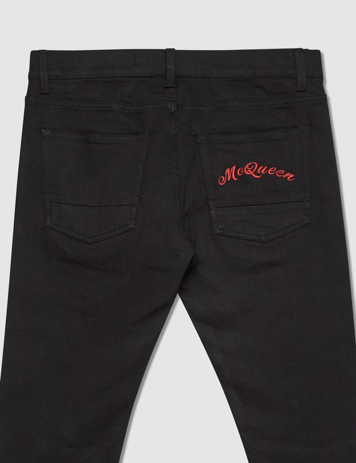 Embroidered Pocket Slim Fit Jeans Placeholder Image