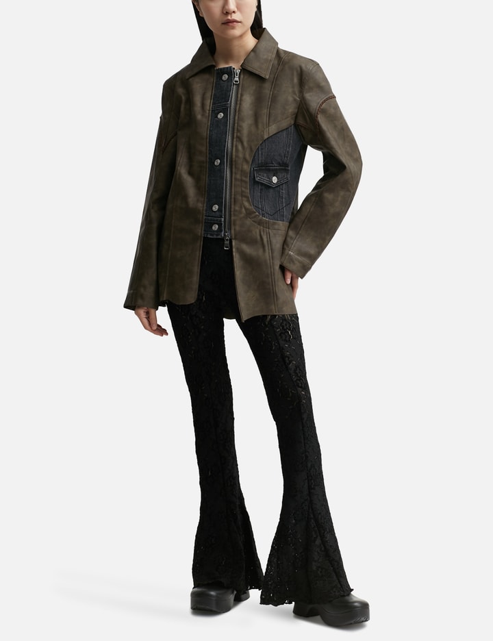 SEE-THROUGH LACE BOOTCUT PANTS Placeholder Image