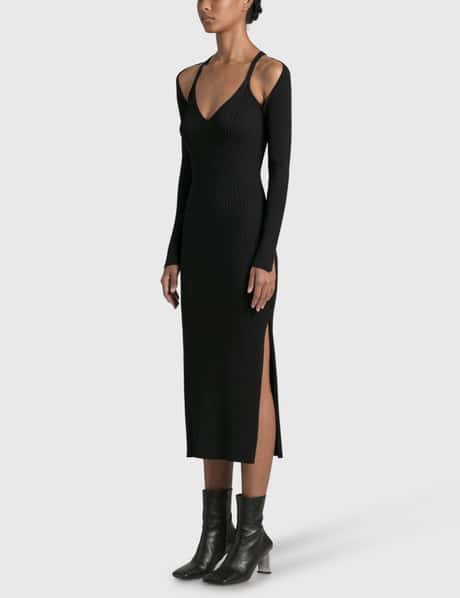 white christmas dresses Jonathan Simkhai Blush Satin Wrap Midi Dress main image 0