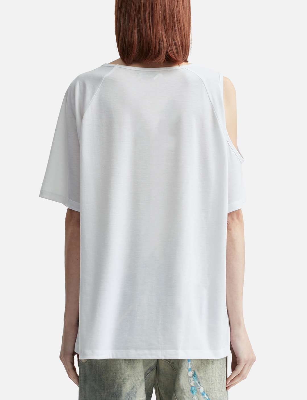 One-Slit Snap T-Shirts In White view 10