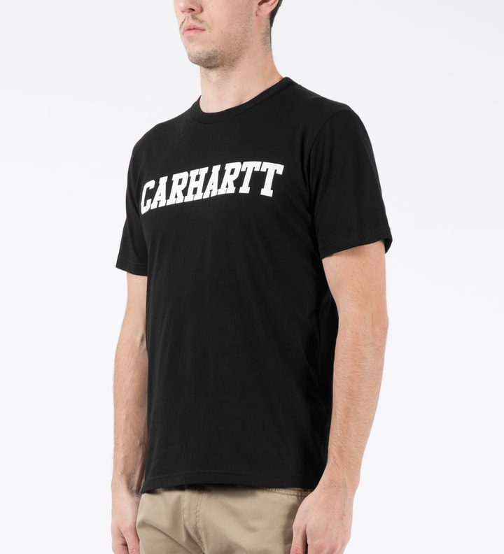 Black/White S/S College T-Shirt Placeholder Image