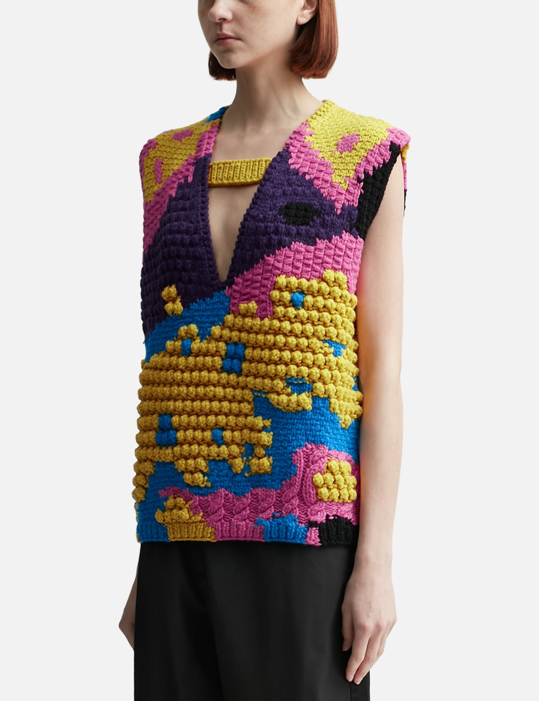 Textured V Cut-Out Vest view 14