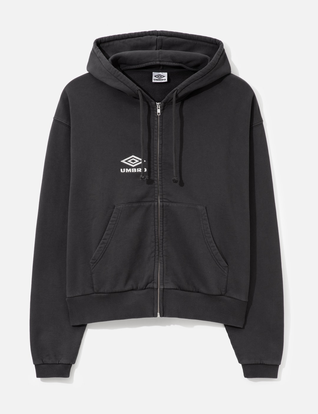 Umbro Slam Jam X Compact Masked Zip Hoodie In Gray