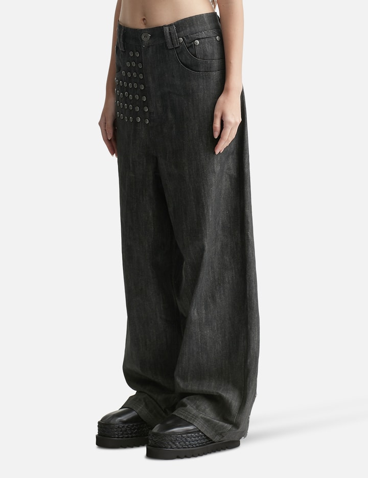 Thought We Friends "Devlin" Studded Waxed Japanese Raw Denims