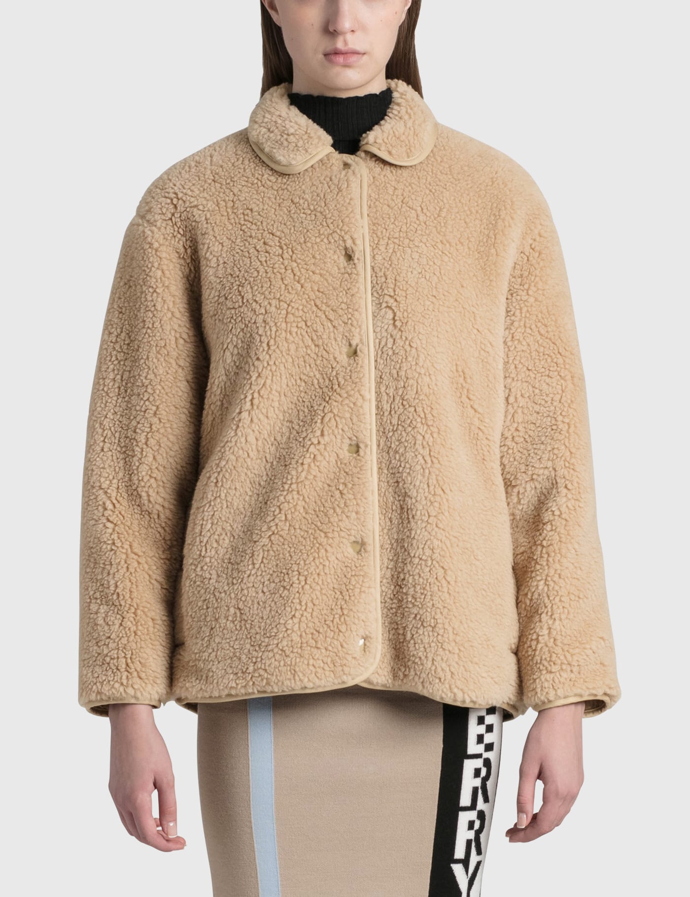 Burberry Wool Cashmere Blend Fleece Jacket