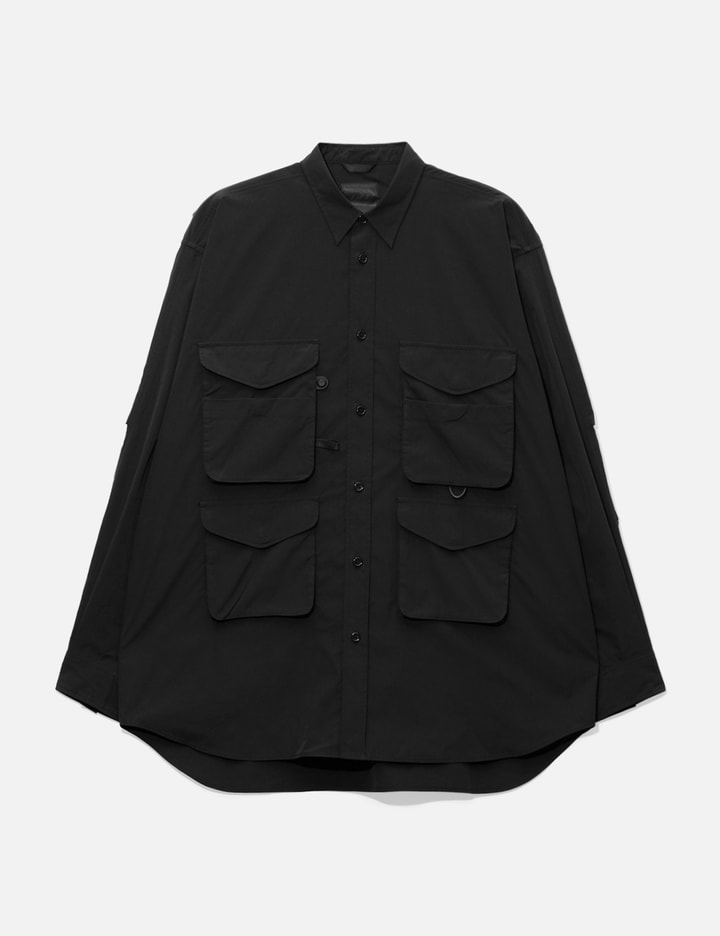 Shop Daiwa Pier39 Daiwa Nylon Multi Pocket Jacket In Black