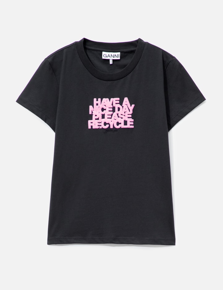 Ganni Daisy Duck Pink Printed Baby Fit T-Shirt
